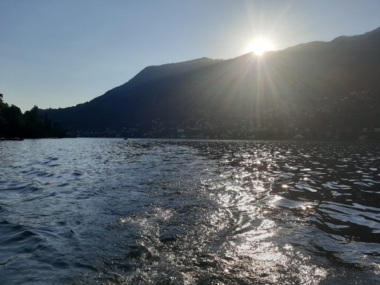 Sun on Como Lake sole sul Lago di Como